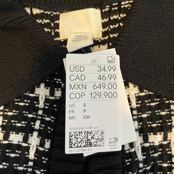 H&M Lady Jacket Short Sleeve Cardigan (NWT) - Picture 3 of 3